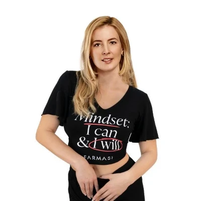image of Farmasi Cropped Tshirt Mindset - L