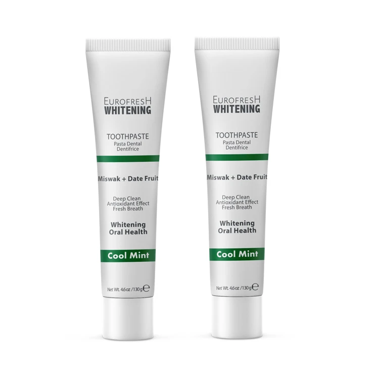 image of Eurofresh Whitening Miswak & Date Fruit Toothpaste Set of 2