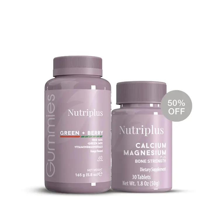 image of Nutriplus Gummies - Green and Berry & Calcium Magnesium Plus (50% OFF!)